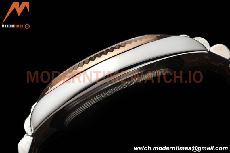 Rolex - Datejust 126331 41mm Jub Flt RG/SS Brown/Stk GDF MY8215