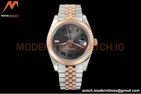Rolex - Datejust 126331 Wimbledon 41mm Jub Flt RG/SS Grey/Rmn GDF MY8215