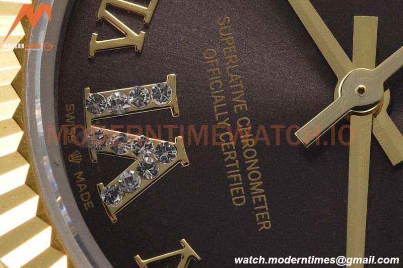 Rolex - Datejust Ladies 278273 31mm Jub Flt YG/SS Brown/Rmn GDF MY8215