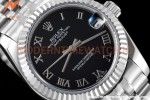 Rolex - Datejust Ladies 278274 31mm Jub Flt SS/SS Blk/Rmn GDF MY8215