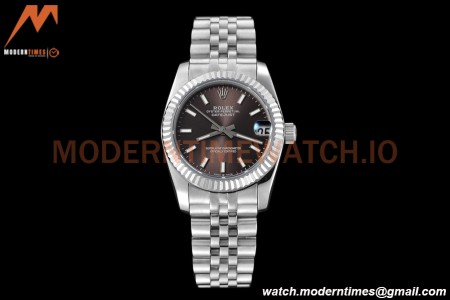 Rolex - Datejust Ladies 278274 31mm Jub Flt SS/SS Grey/Stk GDF MY8215