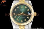 Rolex - Datejust Ladies 278273 31mm Jub Flt YG/SS Green/Dia GDF MY8215