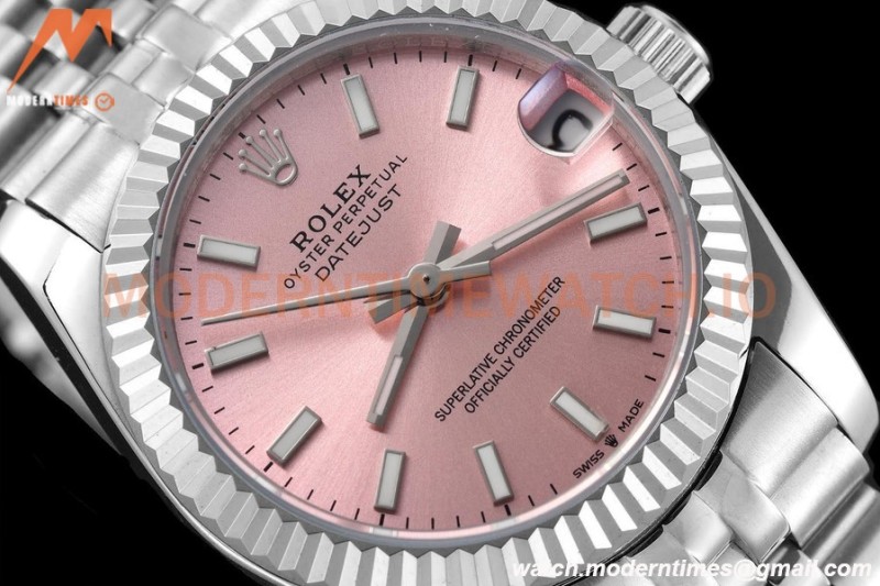 Rolex - Datejust Ladies 278274 31mm Jub Flt SS/SS Pink/Stk GDF MY8215