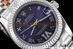 Rolex - Datejust Ladies 278274 31mm Jub Flt SS/SS Purp/Rmn GDF MY8215