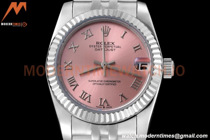 Rolex - Datejust Ladies 278274 31mm Jub Flt SS/SS Pink/Rmn GDF MY8215
