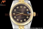 Rolex - Datejust Ladies 278273 31mm Jub Flt YG/SS Brown/Dia GDF MY8215