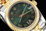 Rolex - Datejust Ladies 278273 31mm Jub Flt YG/SS Green/Rmn GDF MY8215