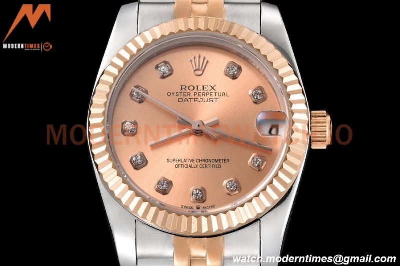 Rolex - Datejust Ladies 278271 31mm Jub Flt RG/SS Champ/Dia GDF MY8215
