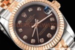 Rolex - Datejust Ladies 278271 31mm Jub Flt RG/SS Brn/Dia GDF MY8215