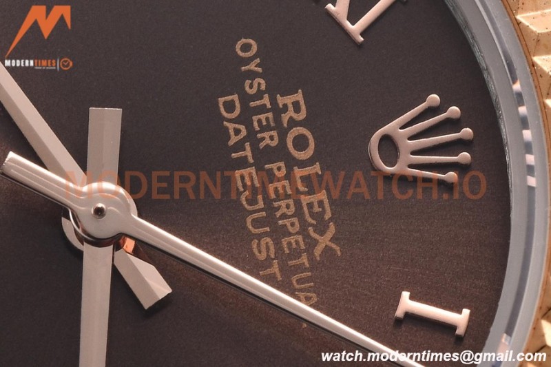 Rolex - Datejust Ladies 278271 31mm Jub Flt RG/SS Brn/Rmn GDF MY8215