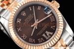 Rolex - Datejust Ladies 278271 31mm Jub Flt RG/SS Brn/Rmn GDF MY8215