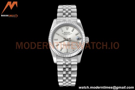 Rolex - Datejust Ladies 278274 31mm Jub Flt SS/SS Silv/Stk GDF MY8215