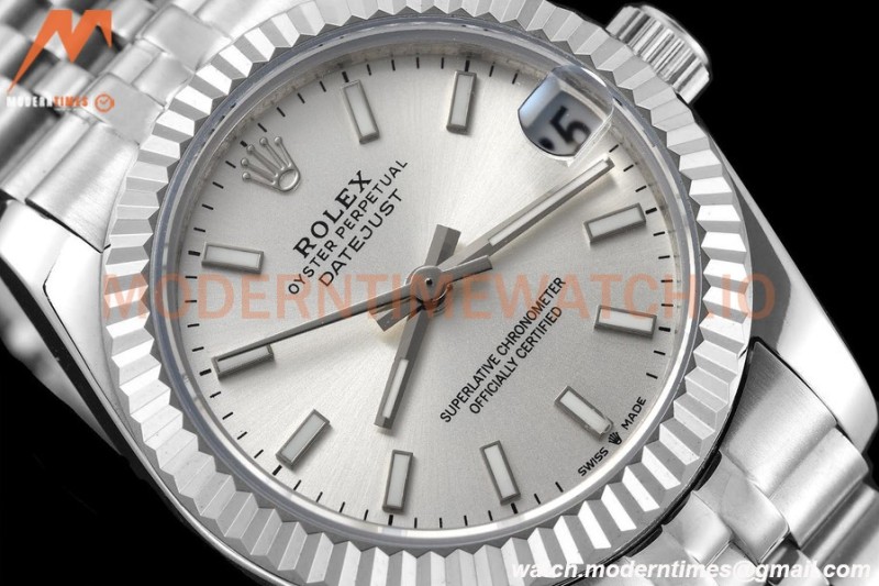 Rolex - Datejust Ladies 278274 31mm Jub Flt SS/SS Silv/Stk GDF MY8215