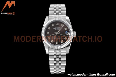 Rolex - Datejust Ladies 278274 31mm Jub Flt SS/SS Grey/Dia GDF MY8215