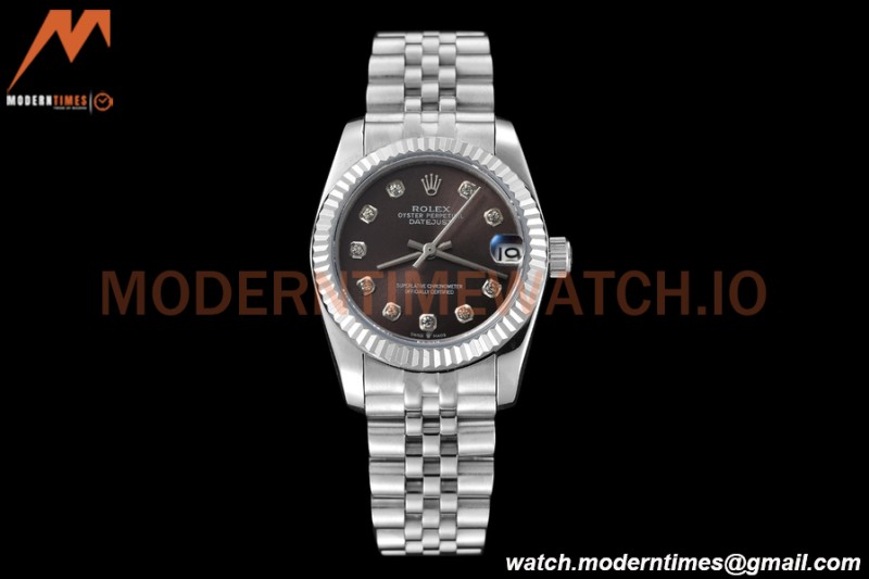 Rolex - Datejust Ladies 278274 31mm Jub Flt SS/SS Grey/Dia GDF MY8215