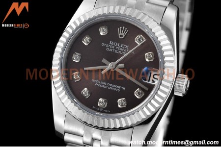 Rolex - Datejust Ladies 278274 31mm Jub Flt SS/SS Grey/Dia GDF MY8215