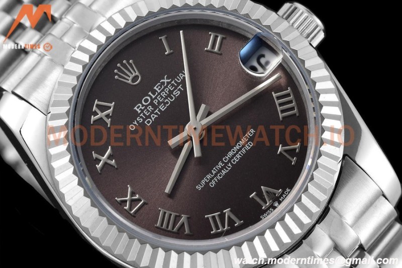 Rolex - Datejust Ladies 278274 31mm Jub Flt SS/SS Grey/Rmn GDF MY8215