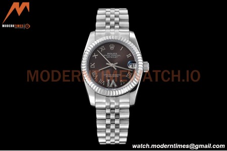 Rolex - Datejust Ladies 278274 31mm Jub Flt SS/SS Grey/Rmn/Dia GDF MY8215