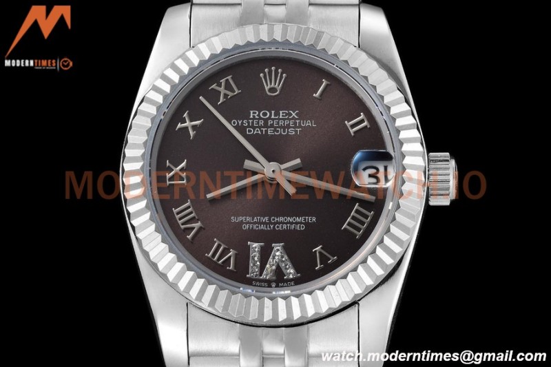 Rolex - Datejust Ladies 278274 31mm Jub Flt SS/SS Grey/Rmn/Dia GDF MY8215