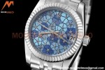 Rolex - Datejust Ladies 278274 31mm Jub Flt SS/SS Blue Floral/Dia GDF MY8215