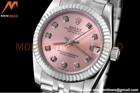 Rolex - Datejust Ladies 278274 31mm Jub Flt SS/SS Pink/Dia GDF MY8215