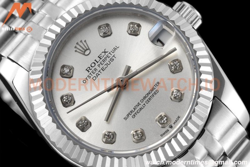 Rolex - Datejust Ladies 278274 31mm Jub Flt SS/SS Silv/Dia GDF MY8215