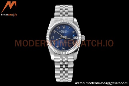 Rolex - Datejust Ladies 278274 31mm Jub Flt SS/SS Blue/Rmn GDF MY8215