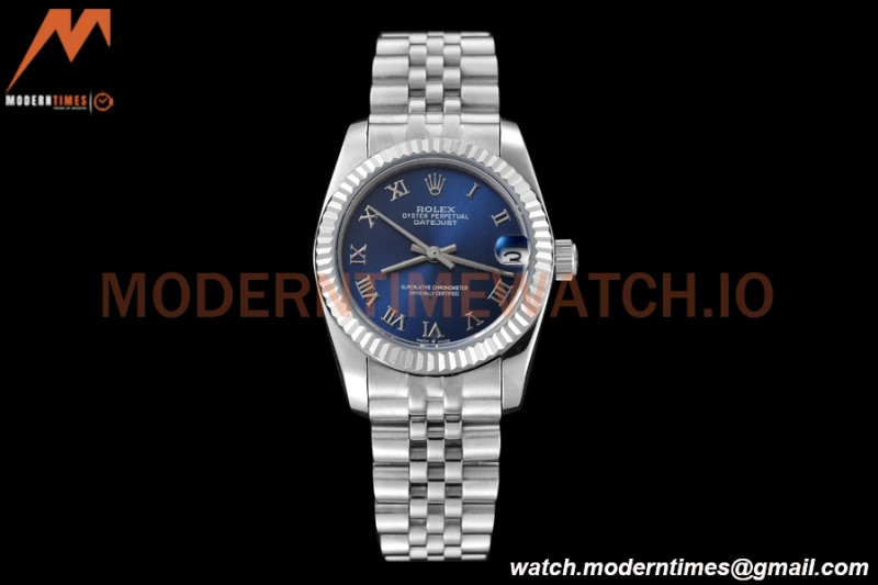 Rolex - Datejust Ladies 278274 31mm Jub Flt SS/SS Blue/Rmn GDF MY8215
