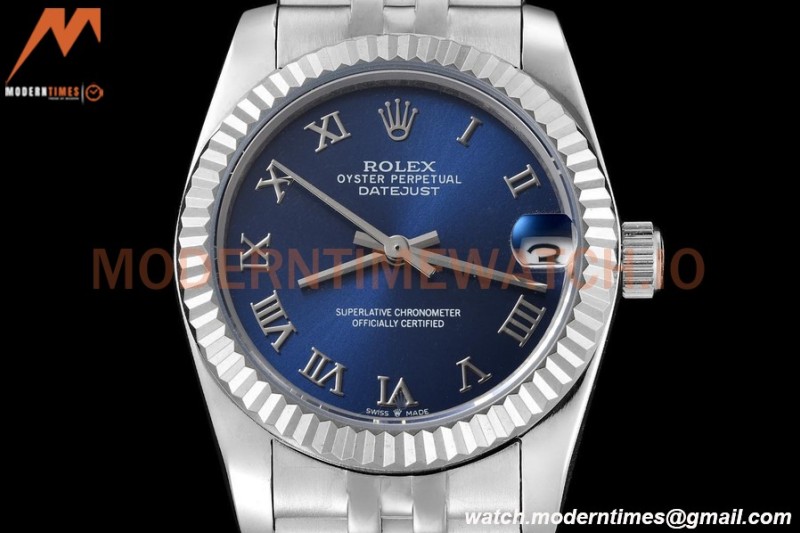 Rolex - Datejust Ladies 278274 31mm Jub Flt SS/SS Blue/Rmn GDF MY8215