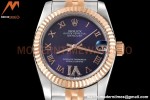 Rolex - Datejust Ladies 278271 31mm Jub Flt RG/SS Purp/Rmn GDF MY8215
