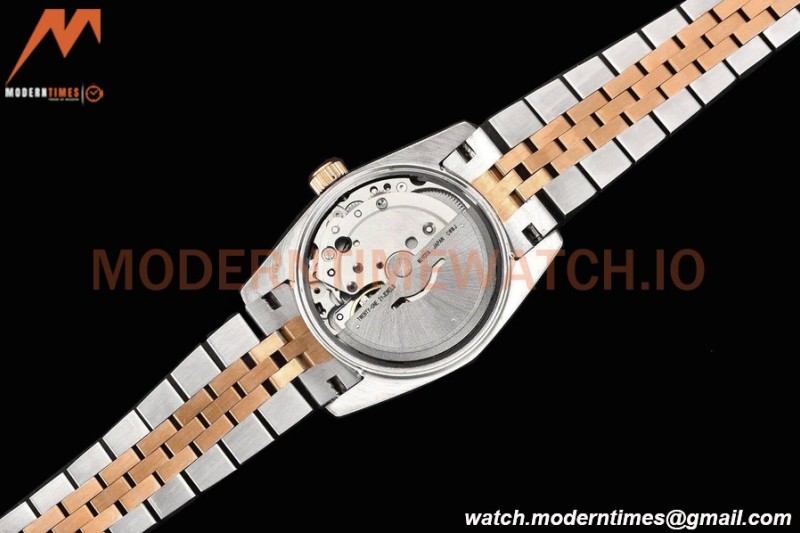 Rolex - Datejust Ladies 278271 31mm Jub Flt RG/SS Silver Floral/Dia GDF MY8215