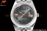 Rolex - Datejust 126334 41mm Wimbledon Jub Flt 904L SS/SS Grey/Rmn ZF A2824