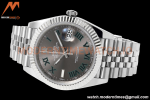 Rolex - Datejust 126334 41mm Wimbledon Jub Flt 904L SS/SS Grey/Rmn ZF A2824