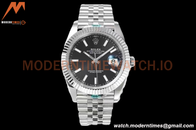 Rolex - Datejust 126334 41mm Jub Flt 904L SS/SS Blk/Stk ZF A2824