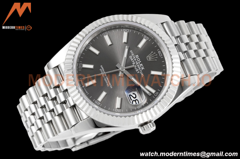 Rolex - Datejust 126334 41mm Jub Flt 904L SS/SS Grey/Stk ZF A2824