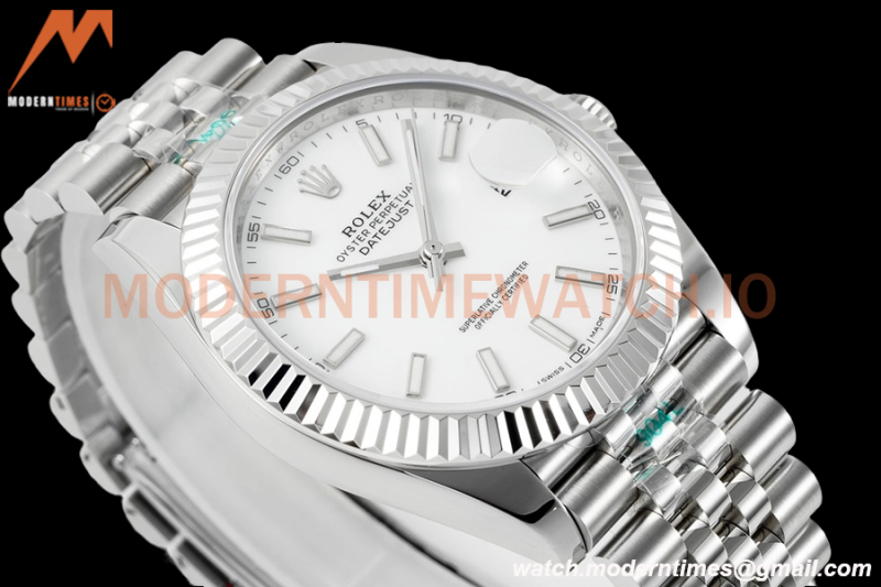 Rolex - Datejust 126334 41mm Jub Flt 904L SS/SS Wht/Stk ZF A2824