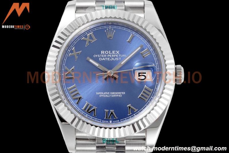 Rolex - Datejust 126334 41mm Jub Flt 904L SS/SS Blue/Rmn ZF A2824