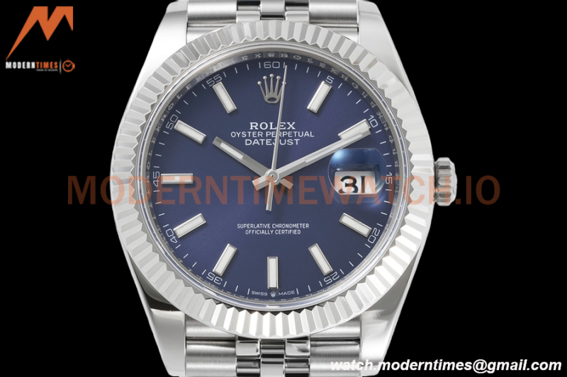 Rolex - Datejust 126334 41mm Jub Flt 904L SS/SS Blue/Stk ZF A2824
