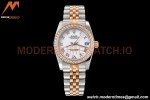 Rolex - Datejust Ladies 278381 31mm Jub Dia RG/SS Wht/Rmn GDF MY8215