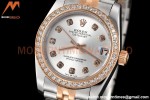 Rolex - Datejust Ladies 278381 31mm Jub Dia RG/SS Silv/Dia GDF MY8215