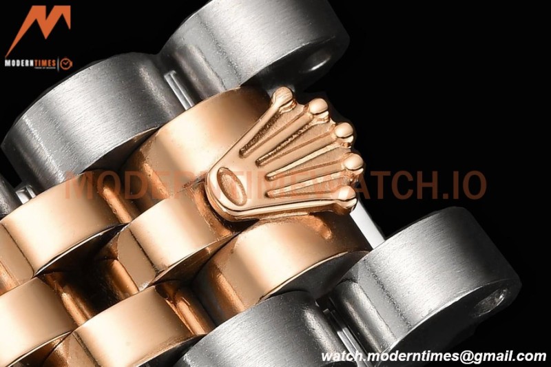 Rolex - Datejust Ladies 278381 31mm Jub Dia RG/SS Silv/Dia GDF MY8215
