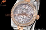 Rolex - Datejust Ladies 278381 31mm Jub Dia RG/SS Silver F-Motif GDF MY8215