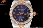 Rolex - Datejust Ladies 278381 31mm Jub Dia RG/SS Purp/Rmn GDF MY8215