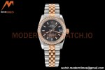Rolex - Datejust Ladies 278381 31mm Jub Dia RG/SS Grey/Stk GDF MY8215