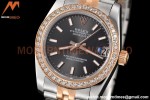 Rolex - Datejust Ladies 278381 31mm Jub Dia RG/SS Grey/Stk GDF MY8215