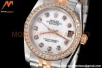 Rolex - Datejust Ladies 278381 31mm Jub Dia RG/SS W-Mop/Dia GDF MY8215