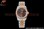 Rolex - Datejust Ladies 278381 31mm Jub Dia RG/SS Brn/Rmn GDF MY8215