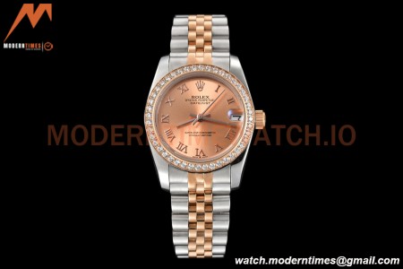 Rolex - Datejust Ladies 278381 31mm Jub Dia RG/SS Champ/Rmn GDF MY8215