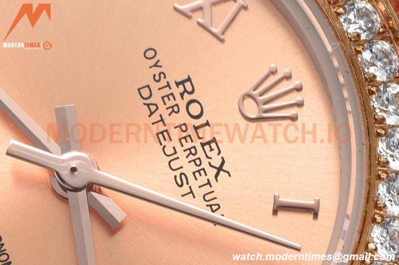 Rolex - Datejust Ladies 278381 31mm Jub Dia RG/SS Champ/Rmn GDF MY8215