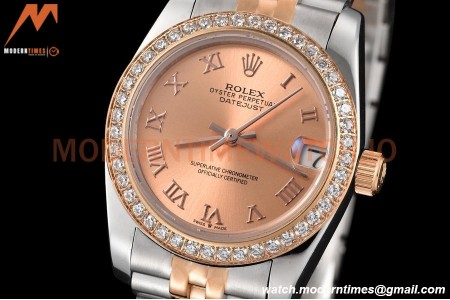 Rolex - Datejust Ladies 278381 31mm Jub Dia RG/SS Champ/Rmn GDF MY8215